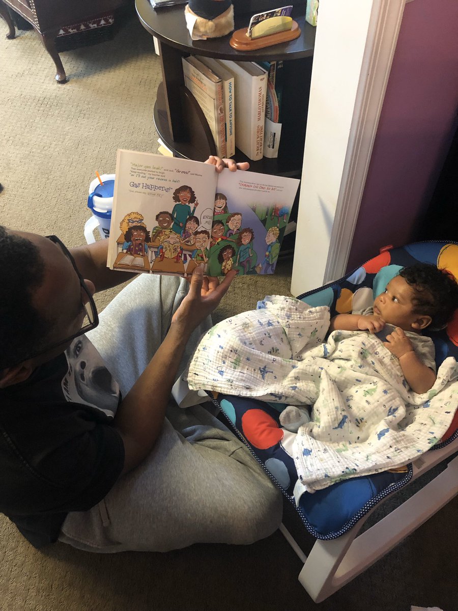 🤗 Looks like Aiden has a new fav! 🔥<a href="/juliacookonline/">Julia Cook</a> #DocSpeaks 🎤💫 “Children who read will become adults who think.” 💯