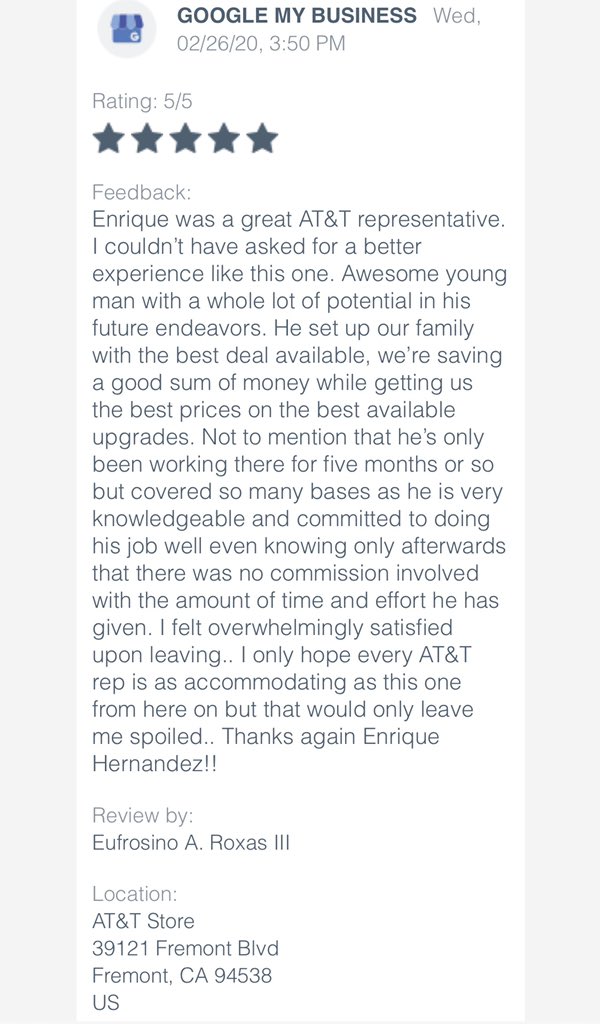 Way to go Nora &amp; Enrique! Proud of my team for making sure that the customer experience comes first! This is #OurPromise #SignatureMove in action!! #NCC #GUNIT #NCAnnihilate 
@NCA_AmyIvey <a href="/GiovanniQuiros2/">Giovanni Quiros</a> <a href="/SMCRISOSTOMO/">SHEILA CRISOSTOMO</a>