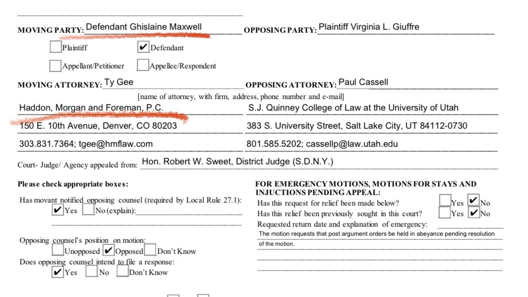 Did you know:The law firm representing a famously-untraceable Ghislaine Maxwell, is the same law firm that represented Kobe in his infamously-defining rape case?And, John Ramsey, with the eternally inexplicable and unyieldingly grotesque slaughter of his lamb on Christmas?X