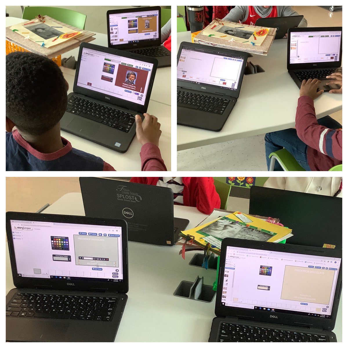 TeachSingleton's tweet photo. #PBLChronicles Sooo has anyone used the timeline and map @padlet walls??? They are EVERYTHING!!! Super user friendly, so many possibilities and teaching points. @googleearth made for a great hook today-always! @storyjumper is my go to for digital books, these young authors are 🔥 https://t.co/ghYafiTEKJ