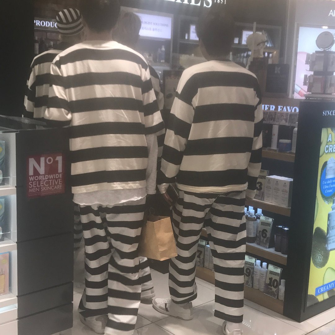 that day they showed up at the airport wearing jail uniforms