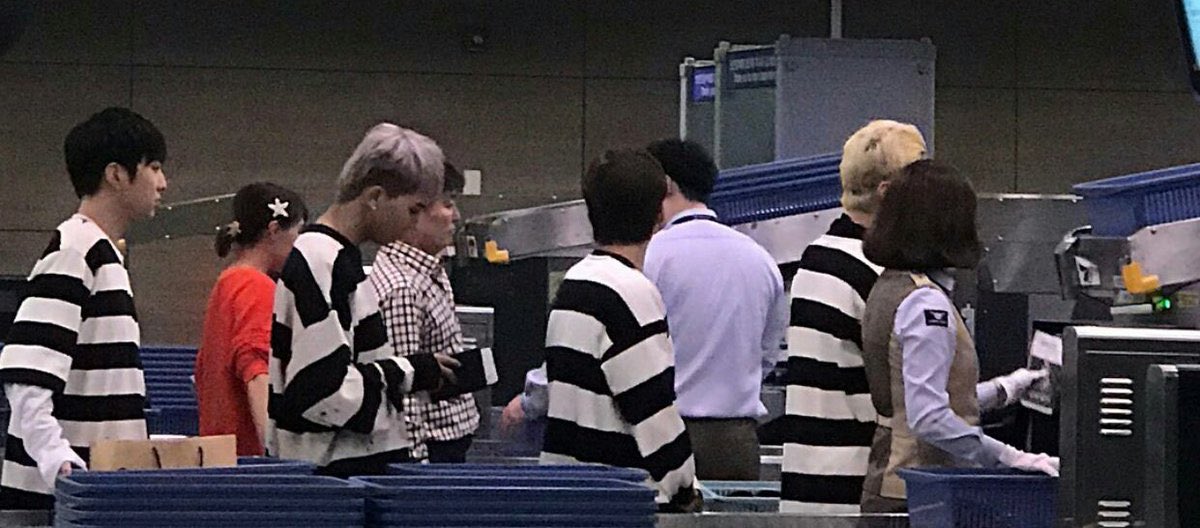 that day they showed up at the airport wearing jail uniforms