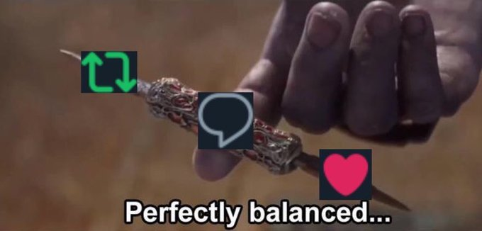 Bumfluffski's tweet photo. Can we keep this post perfectly balanced? https://t.co/Ci0zaIo9vs
