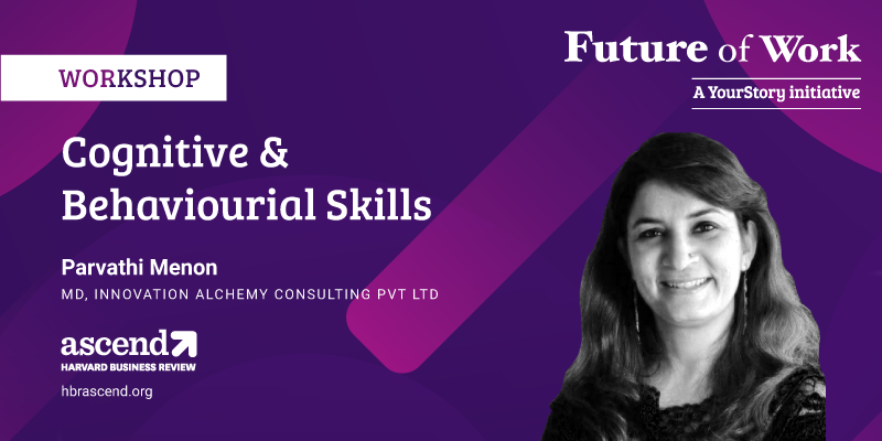 YourStoryCo's tweet photo. Get an insight into what it takes to fulfill your ambition at this interesting workshop by our Knowledge partner HBR Ascend, moderated by Parvathi Menon at #FoW2020 on Cognitive &amp; Behavioural Skills. #FutureOfWork #WorkHappy #IgniteYourCareerGrowth

https://t.co/PNJWWhX1wm https://t.co/LtMHY8DZAO