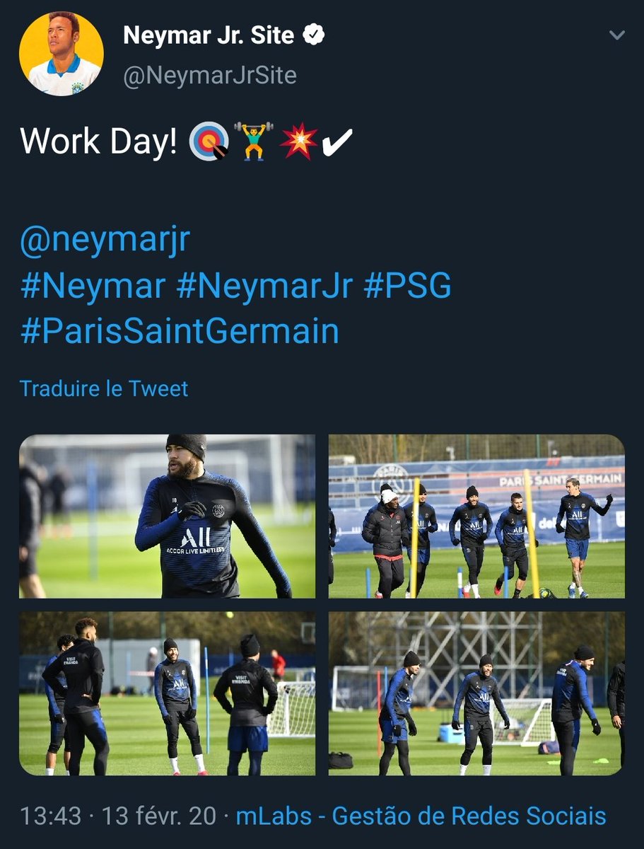 JournalObs's tweet image. Le 26 février, l'Equipe affirme que Neymar n'a pas souhaité participer à la séance du 13 février. 
Sauf que Neymar et le PSG ont partagé des photos le 13 février, avec Neymar à l'entraînement. 
L'Equipe affirme ce 27 fevrier que c'est une erreur de jour, sans préciser lequel 😂