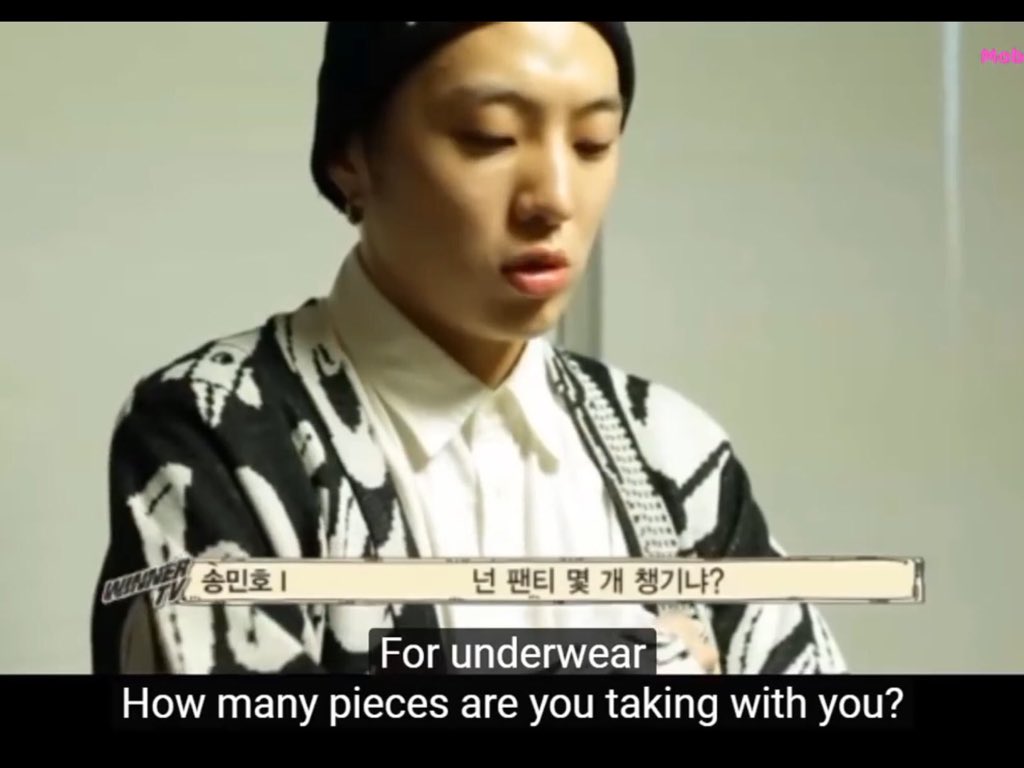 pre debut seungyoon saying that he changes his underwear every two days