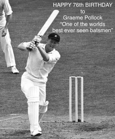 DONCRICKET's tweet photo. Happy Birthday #Geeps”... #Legend #GraemePollock 🙏🏻🏏 https://t.co/wxuQuPNkxq