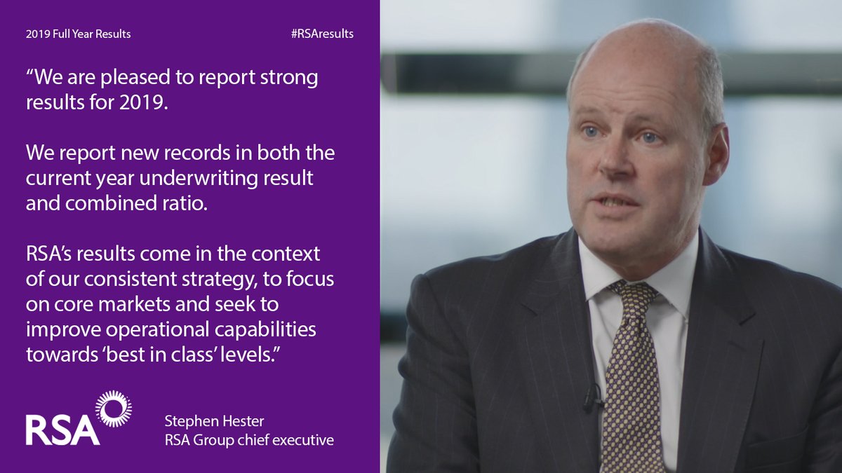 rsagroup's tweet photo. We've now published our Full Year Results for 2019! #RSAresults #FinancialResults #InsuranceNews https://t.co/CvP2PYtwGU https://t.co/jX14XRXnpJ