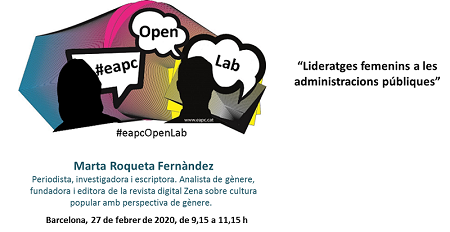 eapccat's tweet photo. 🔴 A partir de les 9.15h podeu seguir en directe l'#eapcOpenLab "Lideratges femenins a les administracions públiques" amb @martaroqueta, periodista, investigadora i escriptora
👇👇
https://t.co/AA7AQoQhEy
@icdones https://t.co/OWxwhPx7z0