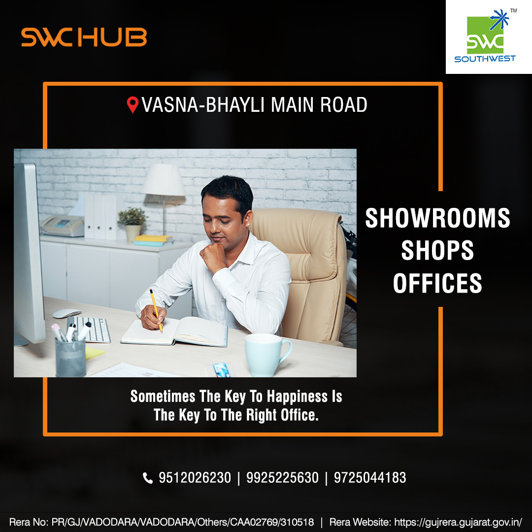 swc_group's tweet photo. SWC Hub

Contact Us: 95120 26230, 99252 25630, 97250 44183
Website: https://t.co/aDCKIc2Iie

Rera No: PR/GJ/VADODARA/VADODARA/Others/CAA02769/310518
Rera Website: https://t.co/ezDFsevyA8
#SWCGroup #SWCHub #Vadodara #RealEstateDeveloper https://t.co/NA7ucjtJX9