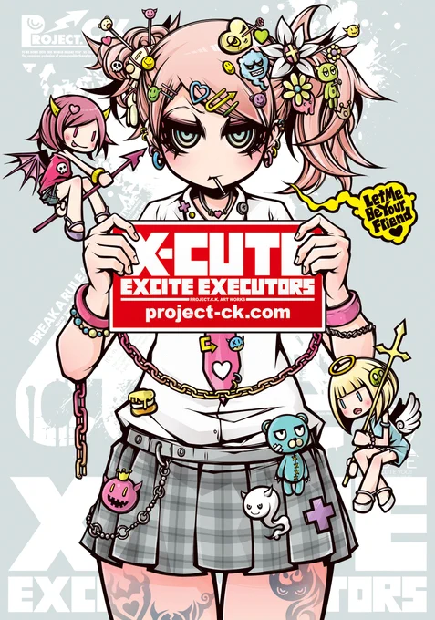 新作イラスト『お知らせちゃん』完成!!
Project.C.K.の看板娘としてHPやblogへの誘導や
アイテムの紹介をしてもらいます。 