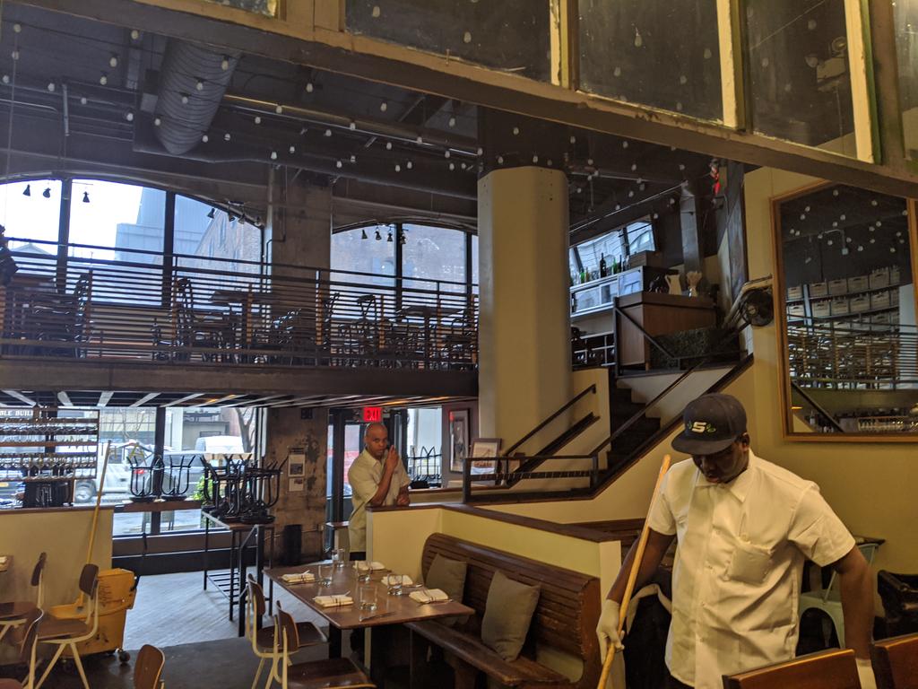 ChefMikeNYC's tweet photo. It's a new day, yes it is... #newbeginnings #backinthekitchen #cooking #hellyeah #dumbobrooklyn #atriumdumbo #letmecookforyou #displaykitchen https://t.co/frGwDUNlY6