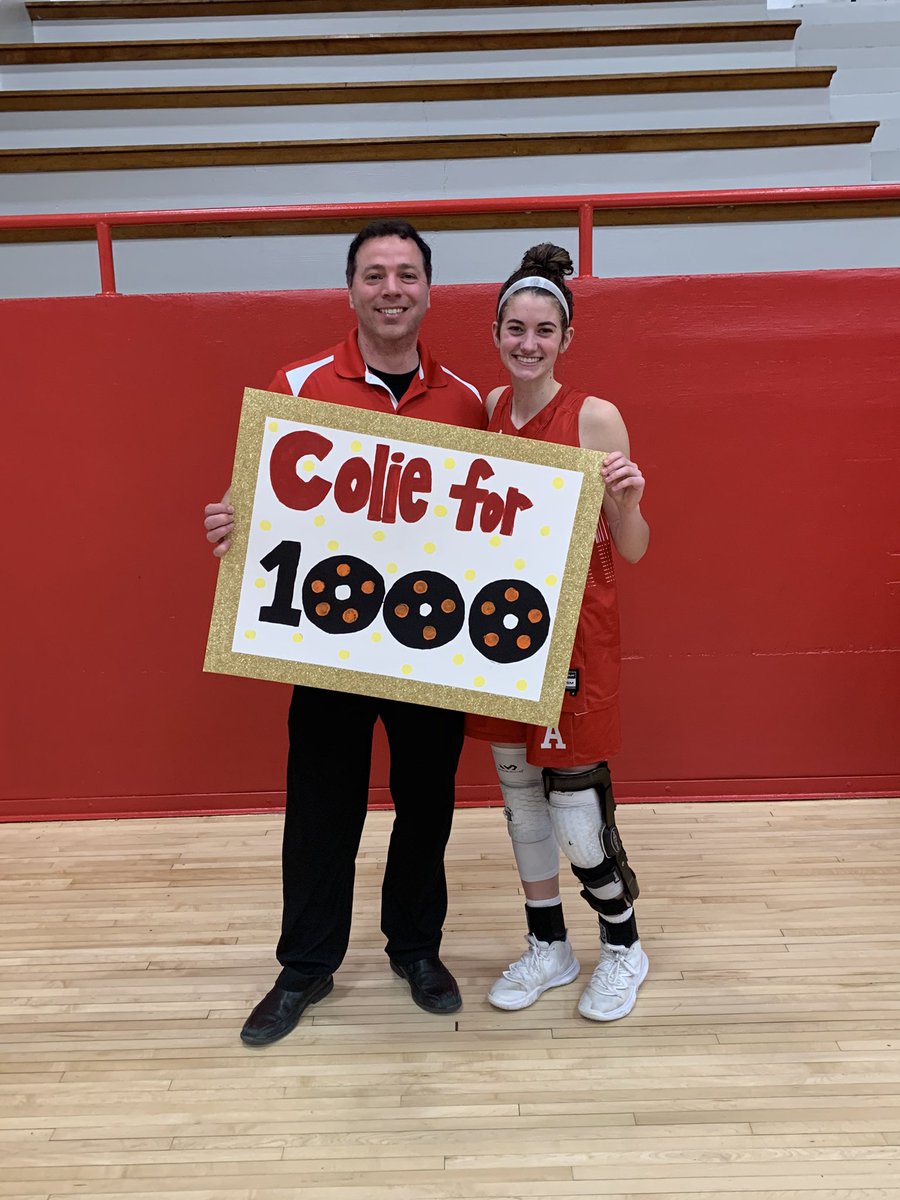 Ezoske's tweet photo. We got the 74-31 win tonight in the first round of Sections against Faribault. Big night for Colie Justice as she needed 31 points to get to 1,000 points and 31 is what she got. Well deserved accomplishment for a wonderful kid! @AustinGirlsBB @Northstar_Marc @Coliejustice11 https://t.co/HUG0mStfA7