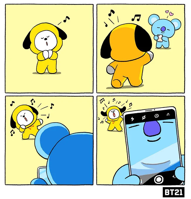 Front facing camera strikes again. ?

#Soooo #Relatable #DoubleChin #Selfie #Mistake #Meme #KOYA #CHIMMY #BT21 