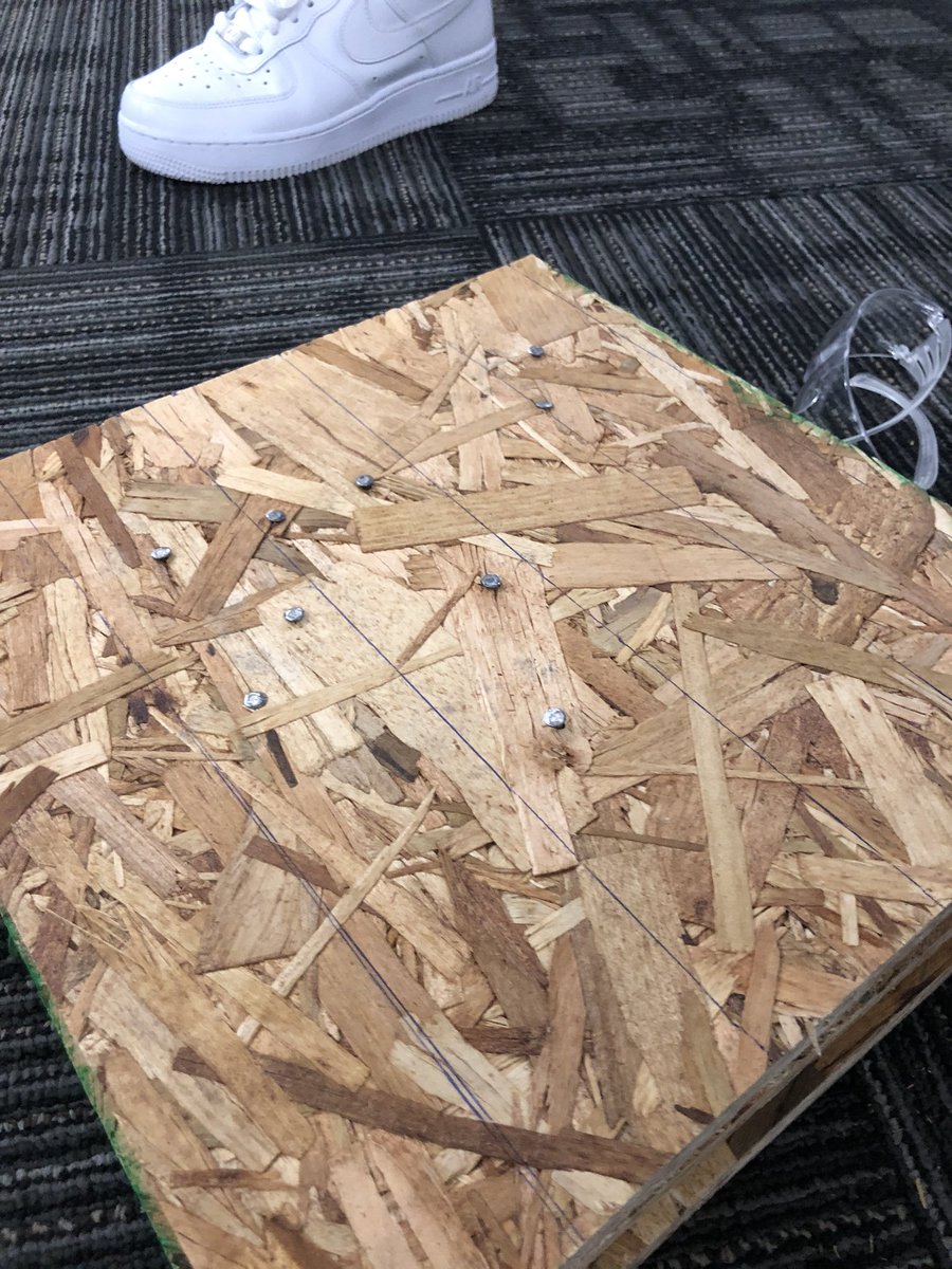 Simple board - awesome experience. As part of #LaunchedFishers event with <a href="/Launched_WiT/">Launch(ed)_WiT</a> focused on getting girls into #STEM. I had the privilege of a handful of girls their first chance to drive a nail with a hammer. Simple but great to see smiles on each of their faces.