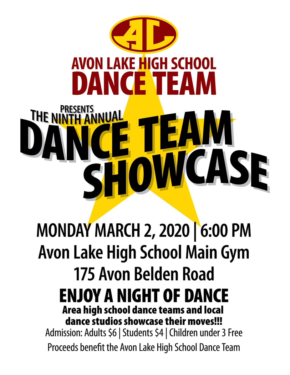 al_section's tweet photo. Come support the ALHS dance team and other local schools at the dance team showcase at ALHS on monday @ 6 ! ✨💕💃🏻
$4 for students https://t.co/y07vNKBJeH