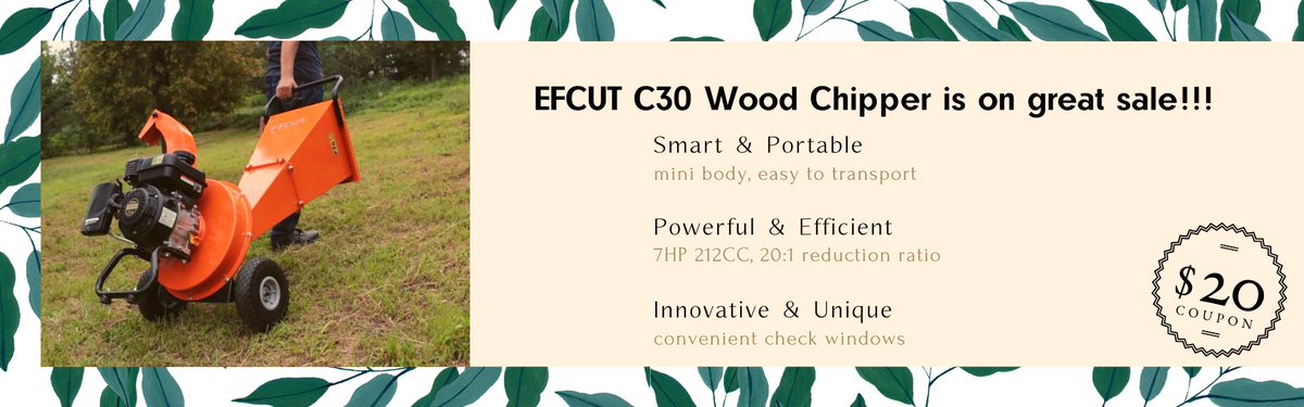 EFCUT_CN's tweet photo. A wood chipper is a machine used to reduce tree limbs into chips or small pieces of wood.
This is usually done for two reasons: first, to get rid of large tree parts without having to haul them away; second, to make wood chips that can then be sold or used for another project. https://t.co/qoh5OjVmVe