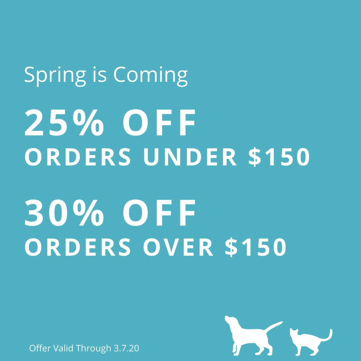 Stock up and save during our Spring is Coming promotion! Save up to 30% on your order. Shop now 👉 canna-pet.com