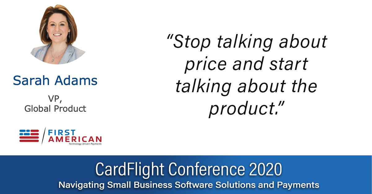 CardFlight's tweet photo. Today's #CardFlightConference panel: Leading Organizations to Value-Based Selling (sponsored by @AmericanExpress) was a thought-provoking discussion that touched on training sales reps, value-added services, brand messaging & more. #CardFlightConference2020 https://t.co/mgZmhXzHvA