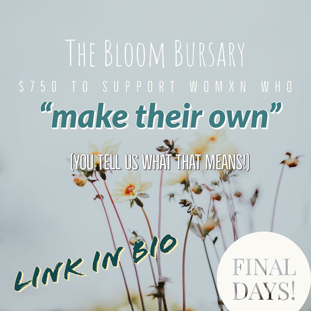 sonderlustweets's tweet photo. Last few days to get your applications/nominations in for Sonderlust’s inaugural #BloomBursary! Created with The Saol Project &amp; supported by a handful of generous backers! $750 to a woman who “makes her own.” Submissions close this Friday, Feb 28th! Details via #linkinbio! 🌼🌼🌼 https://t.co/7hdkt0rMbe