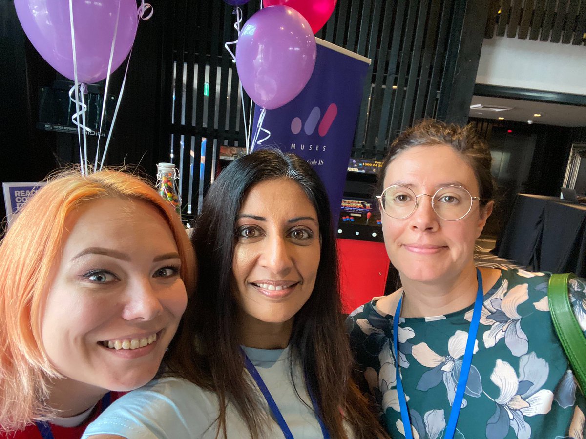 MusesCodeJS (@musescodejssyd) on Twitter photo Our orgs catching up with fellow @WWCSyd <a href="/WWCodeMelbourne/">Women Who Code Melbourne</a> and <a href="/WomenWhoCodeBNE/">Women Who Code Brisbane</a> co-orgs <a href="/ReactConfAU/">ReactConf AU</a> . React unites communities 👌🏻 
#ReactConfAU #musescodejs #WomenWhoCode #diversityintech Our orgs catching up with fellow @WWCSyd <a href="/WWCodeMelbourne/">Women Who Code Melbourne</a> and <a href="/WomenWhoCodeBNE/">Women Who Code Brisbane</a> co-orgs <a href="/ReactConfAU/">ReactConf AU</a> . React unites communities 👌🏻 
#ReactConfAU #musescodejs #WomenWhoCode #diversityintech