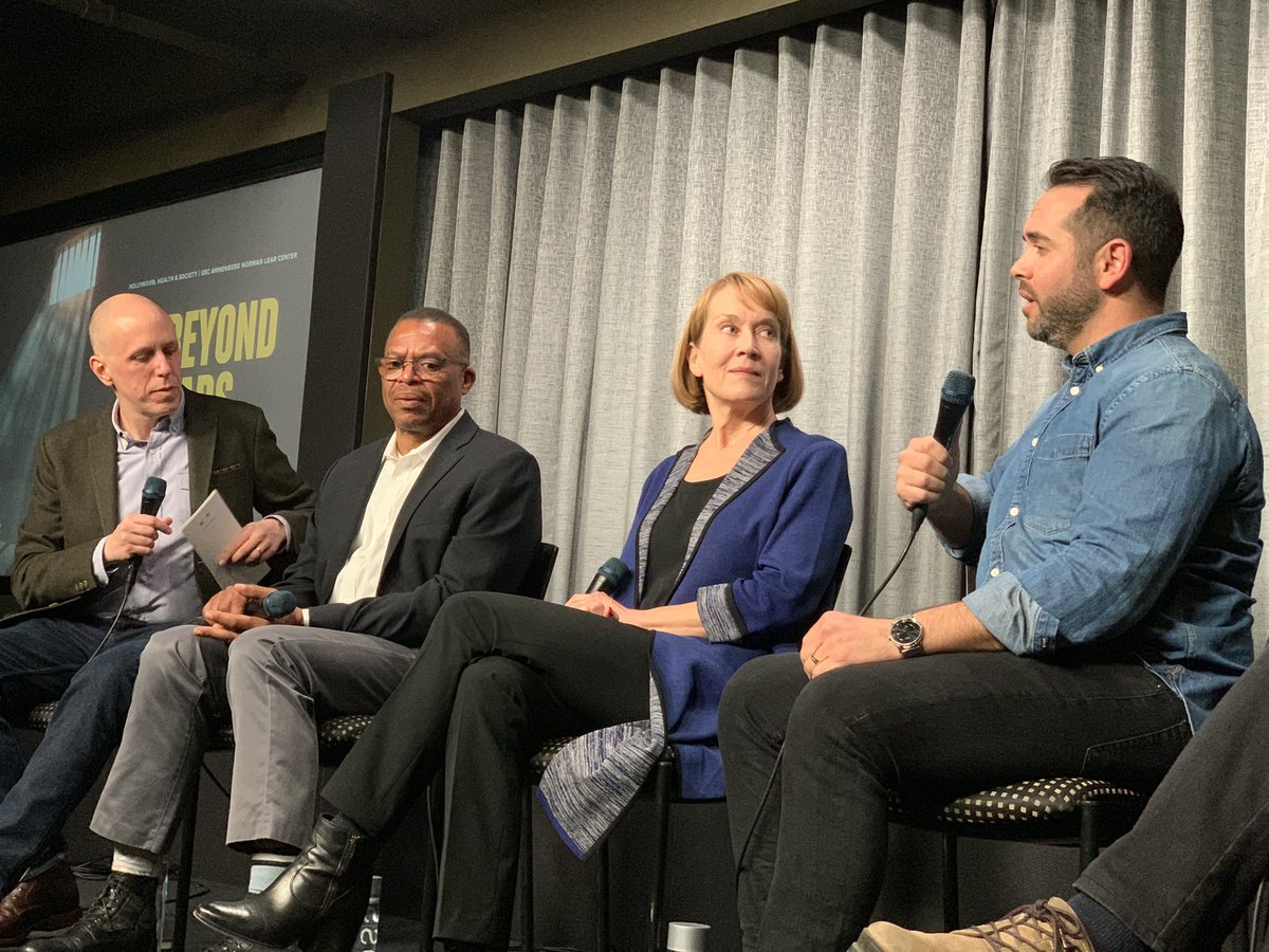 Zach Calig, writer/producer of @ForLife_ABC talks about how the show looks at the criminal justice system from a different perspective. @HollywdHealth #Beyondbars