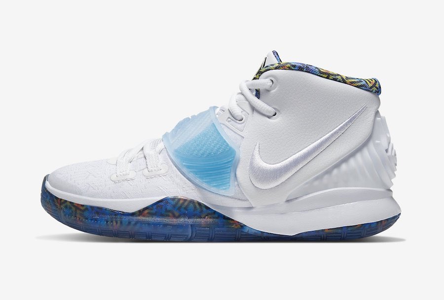 kyrie 6 white blue