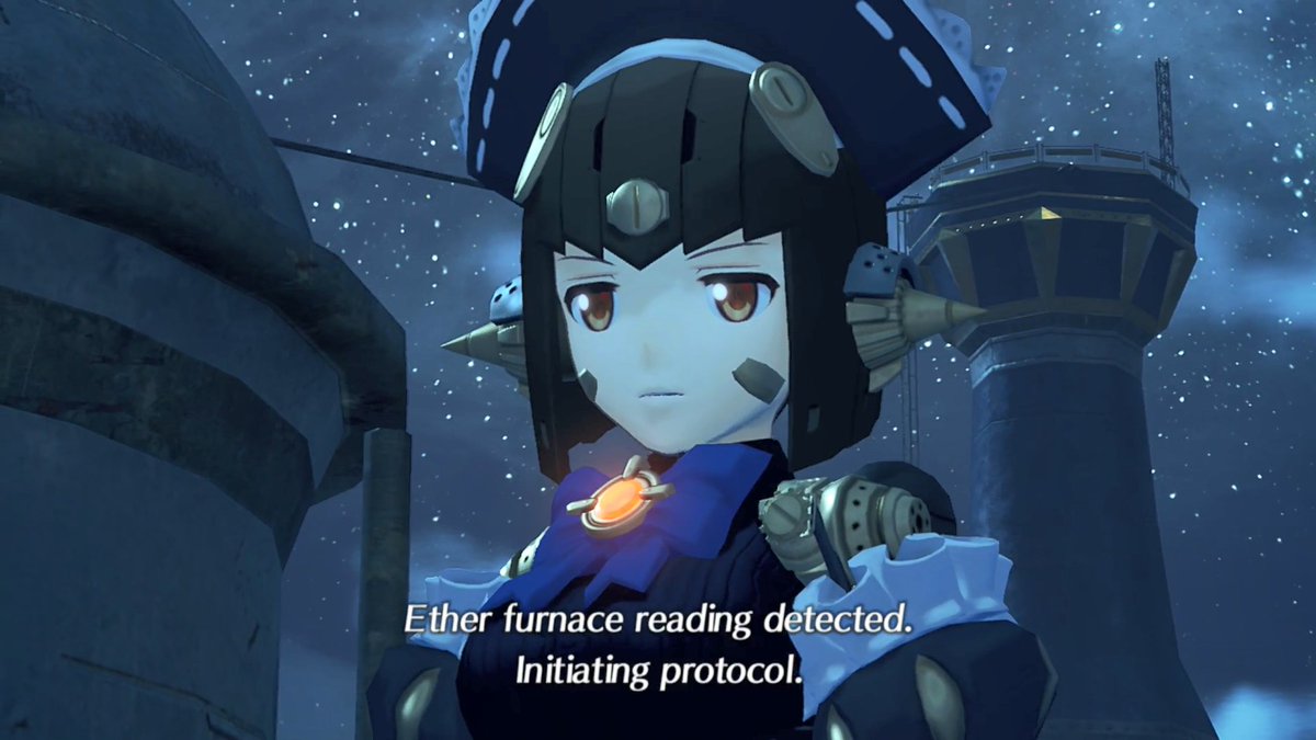 Among many things this chapter has Kiku/Laila a robo maid with cool thrusters  #Xenoblade2