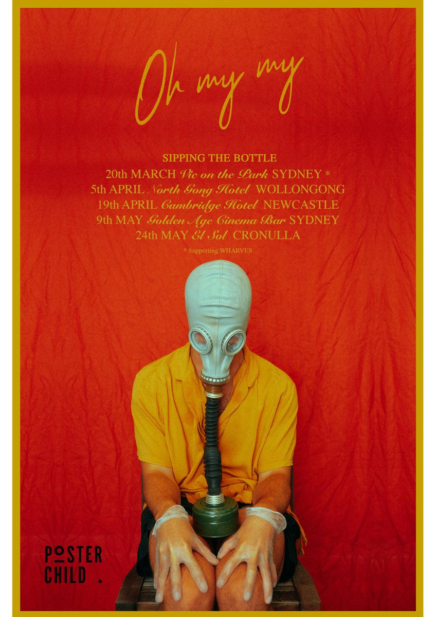 🚨🚨🚨 NEW ARTIST ANNOUNCE 🚨🚨🚨

We're super excited to be welcoming Oh My My to the Poster Child family! To celebrate, the duo will be heading on tour around NSW for their forthcoming single "Sipping The Bottle" out on March 13th 🍾

Bookings: maddy@posterchild.com.au