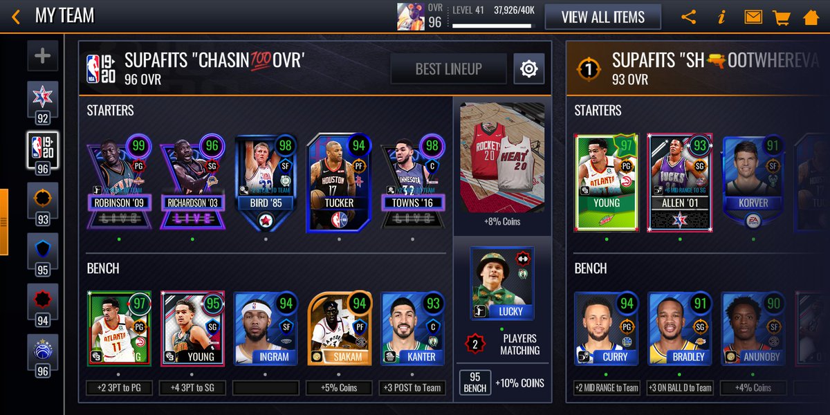 SupafitGaming's tweet photo. @MrNBALive @Ovirahim33 @EASPORTSNBALM @TheSteelCityMUT @Ynwlit @JPSmithYT1 @BenihanaBands
New๐ฅ๐ฅ๐ฅ additions pushed us to 96 Ovr I'm coming for that #100overall @SupafitGaming We "SMOKEReady"On this side....Ball Up .. https://t.co/2xg9FeGfXY