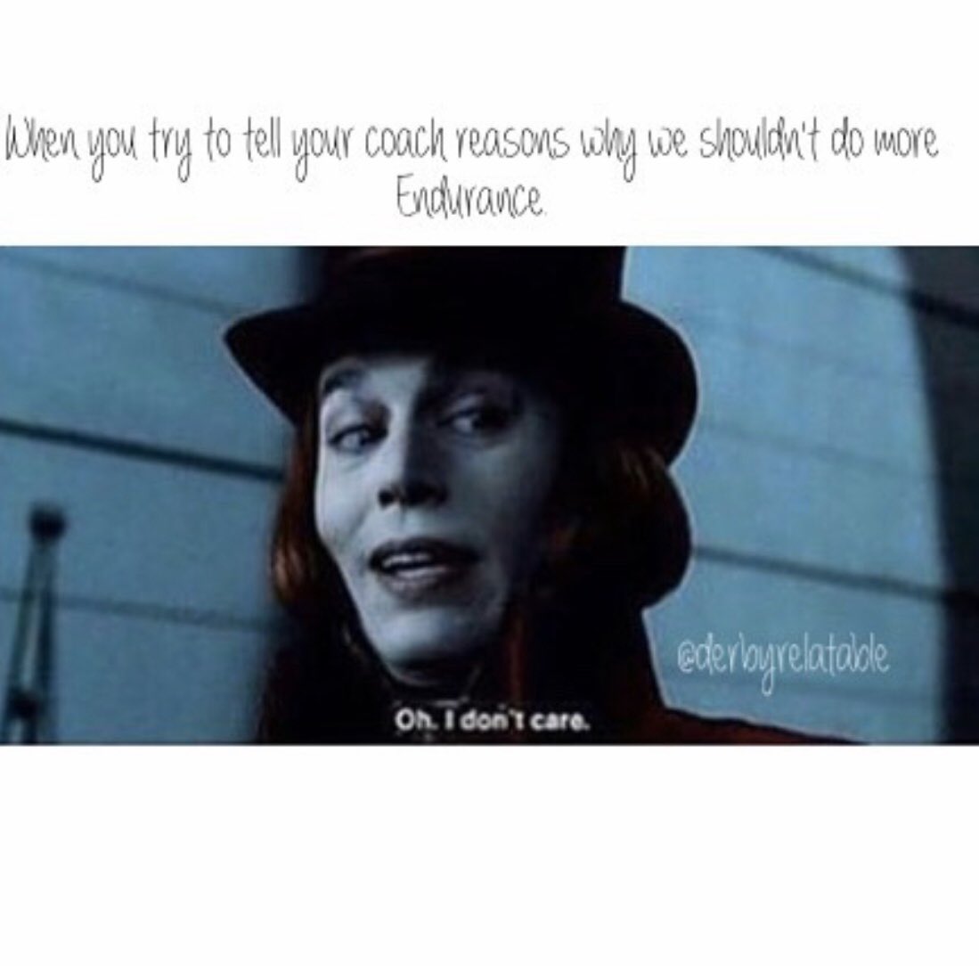 When you are dragging yourself across the floor and your coach says 10 more suicides. #tb #derbyrelatable