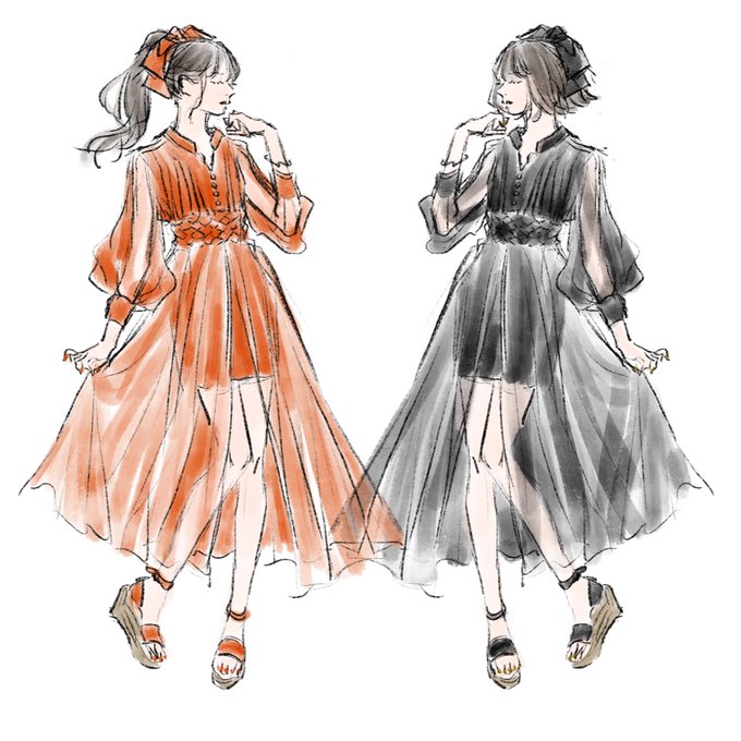 「bow see-through」 illustration images(Latest)｜15pages