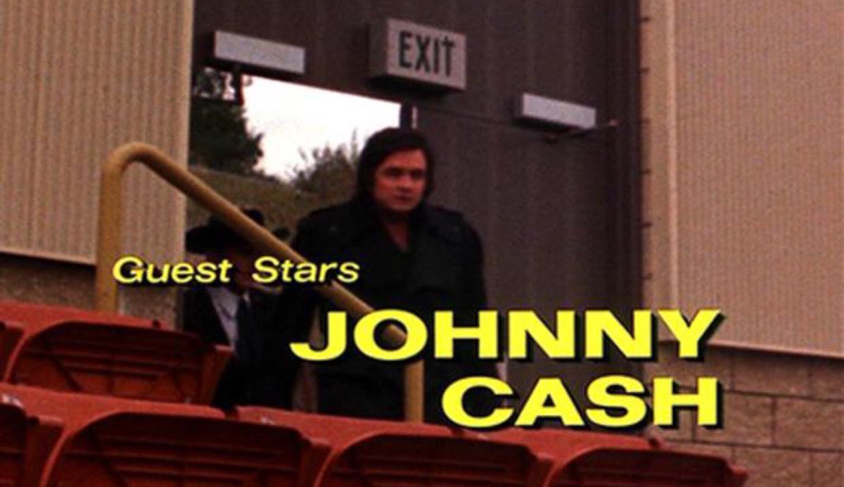 Happy birthday to Johnny Cash! Here he is going up against Columbo in Swan Song in 1974...  