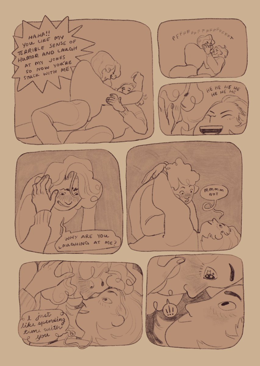 finally finished this diary comic! a conversation my partner n i had a few days before we got together... we've been dating for a month today ❤️☺️
