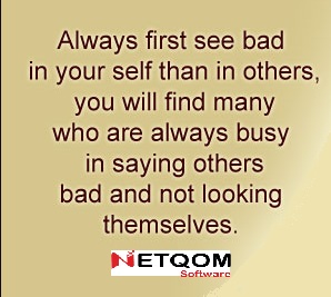 netqom's tweet photo. Today's Thought - "Always first see bad in your self than in others,you will find many who are always busy in saying others bad and not looking themselves."
#ThursdayMorningThought #GraphicDesigning #WebDesigining #WebDevelopment #PHP #Wordpress #NetqomSolutions #BDEHiring https://t.co/R96GGV6OX3