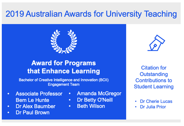 schoolofintedn's tweet photo. Congratulations to our colleagues in other UTS schools and faculties on being awarded these accolades for programs and student learning #AAUT #universityteaching @UTSEngage @LucasReflection @UTS_FTDI https://t.co/LC2WykElS0