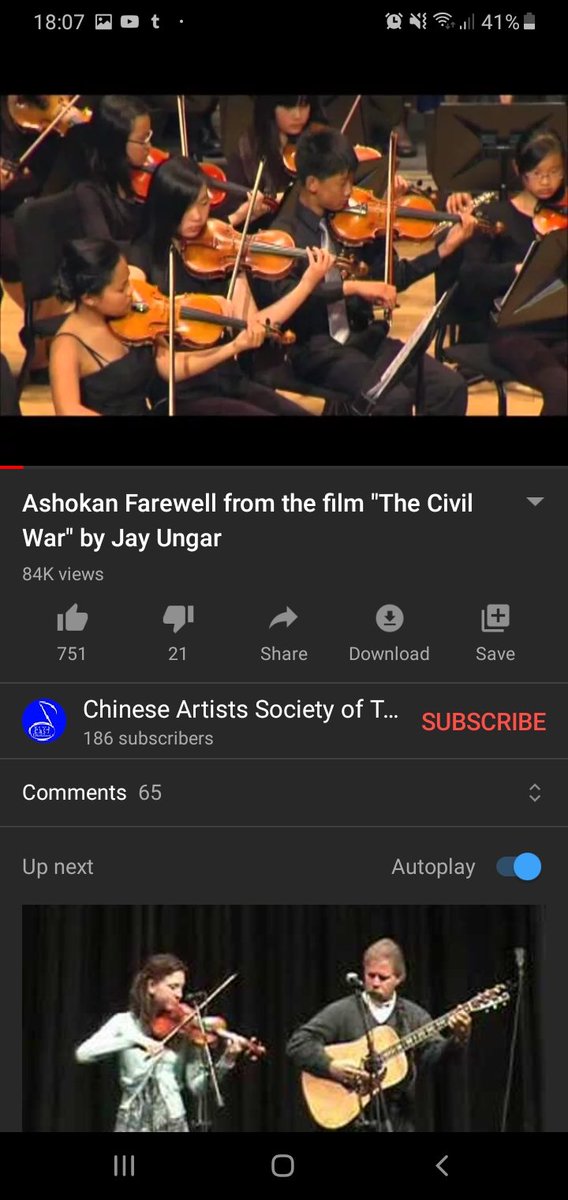 Day 27 of Sending  @JoshuaRush music until he likes one or responds Since josh turned off twitter Dms gotta take a photo of the YouTube clip.Jay Ungar - Ashokan Fairwell This is a very nice piece of music for relaxing and reflecting.