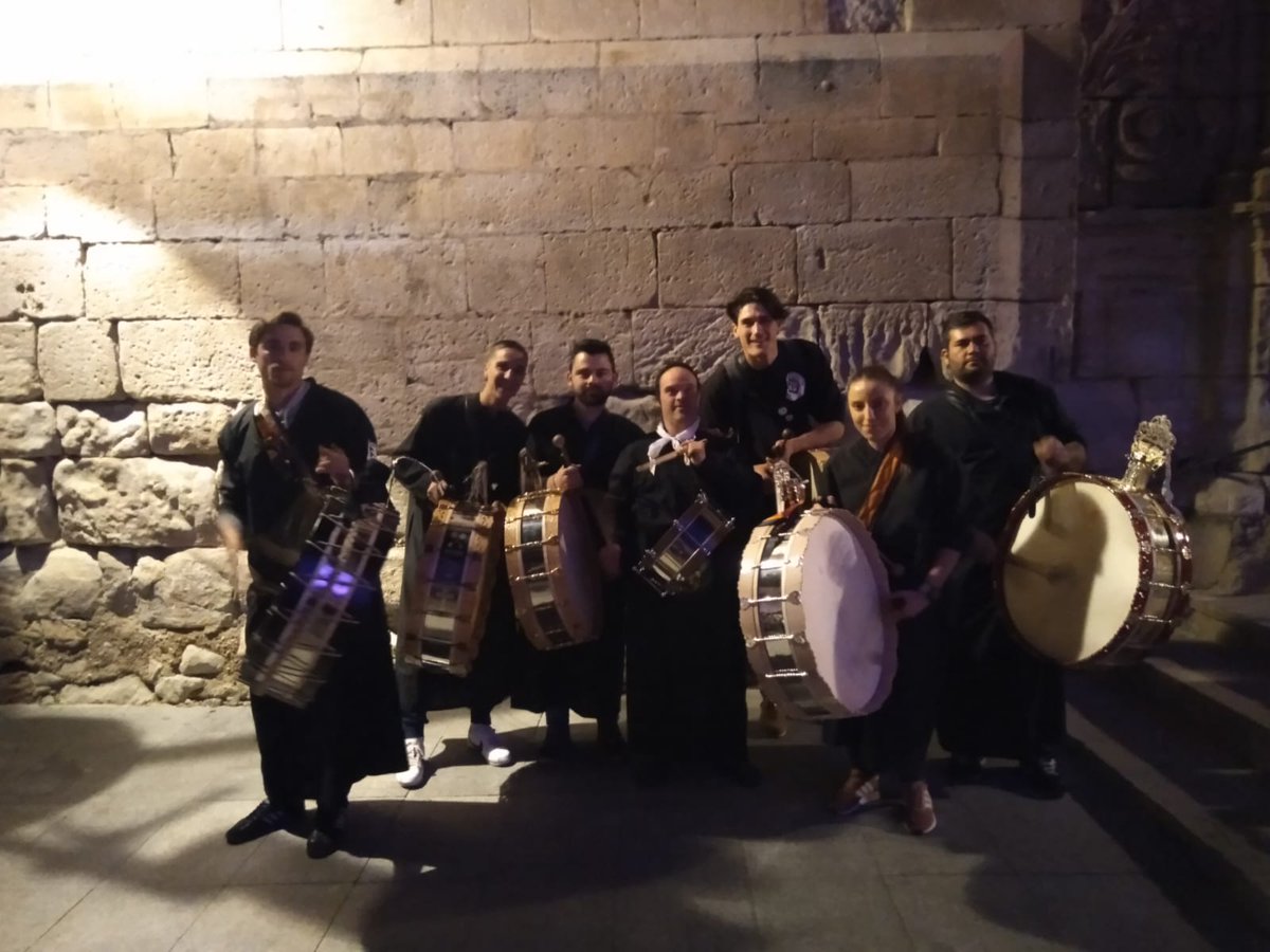 Tamboristas muleños anoche en la tamborada de la vecina localidad de Cieza. Muchas gracias por el trato recibido. #MulaSuena