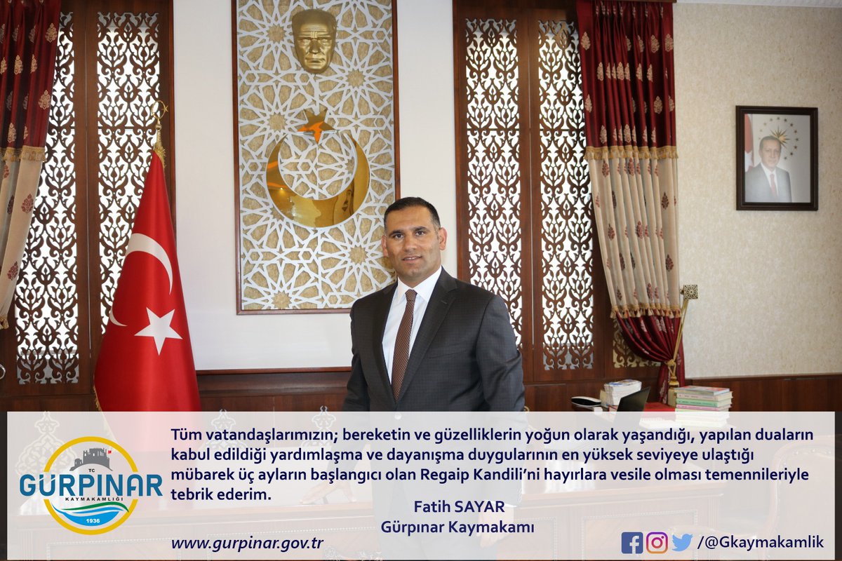 Mübarek üç ayların habercisi Regaip Kandili 'nin Tüm İslam Alemine İnsanlığa huzur ve kardeşlik   getirmesini  Yüce Allah’tan niyaz ediyorum.
@fatihsayar04