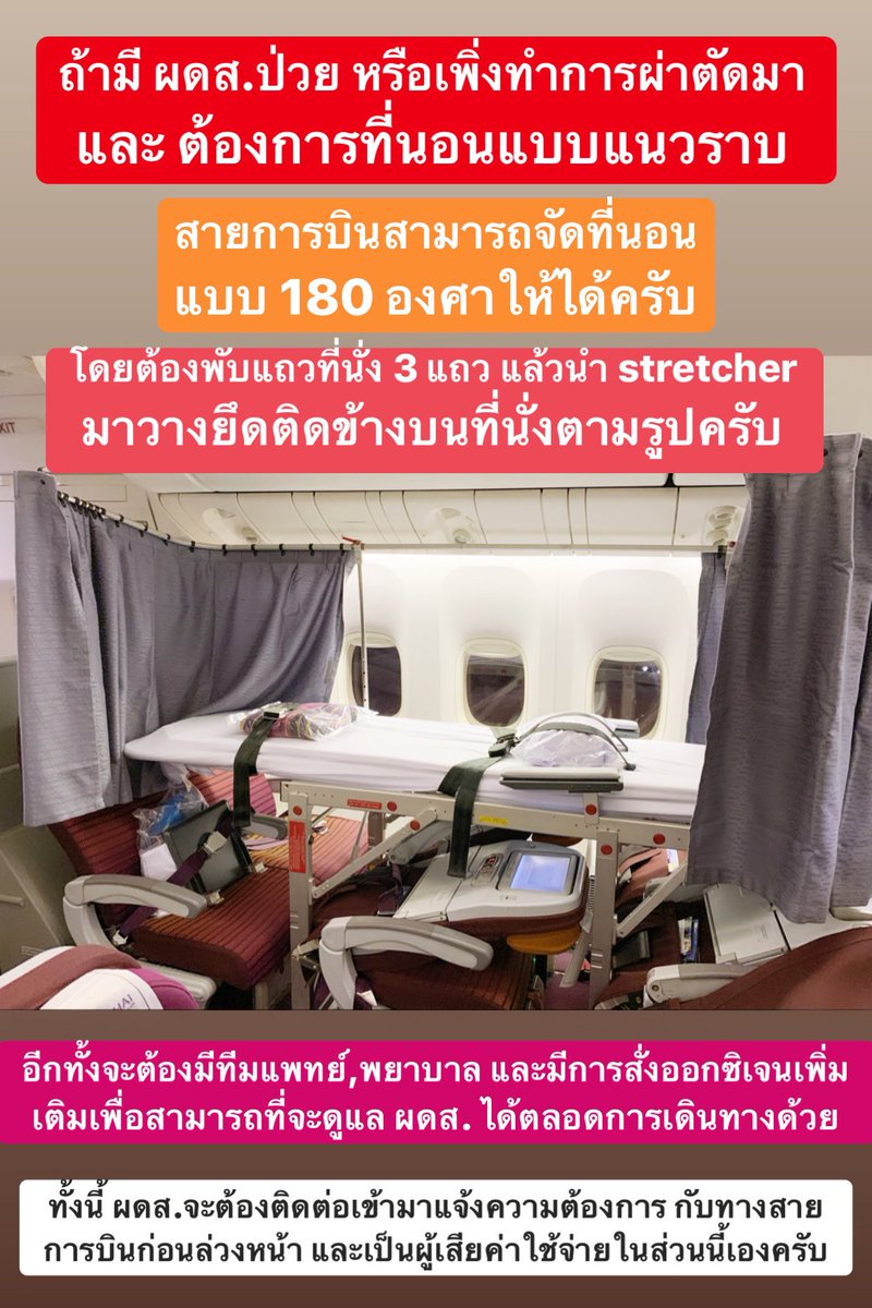 Capt_Moo_TG's tweet photo. >> 
.
หลายๆคนคงเคยสงสัยใช่มั้ยครับว่า เวลาที่มี ผดส.ป่วยแบบติดเตียง ต้องการจะเดินทางไปด้วย ทางสายการบินจะจัดการอย่างไร..!??  
.
.
คิดว่า คนทั่วๆไปคงไม่เคยเห็นการติด Stretcher แบบนี้
พอดีวันนี้มีเคส เลยถือโอกาสเอารูปมาฝากกันครับ 
.
IG  : capt_moö
FB : capt_moö
. https://t.co/58vVaJGWES
