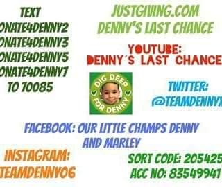 TraceyGard0069's tweet photo. @realDonaldTrump Please could you RT this so we can raise the rest of the money needed to get Denny to the USA for treatment of his cancer.  We are so close now. If you would RT this that would be such a massive help. We are at the last hurdle now. Many thanks Mr President. GBA https://t.co/D5zkM7xA9l