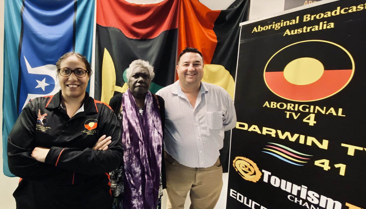 Carers NT Culture Adviser Gundulmulk Wanambi and East Arnhem Land Project Manager Chris Hayward came in to talk to Rachael about Carers NT, the services they offer, NDIS and the Indignous Training and Employment program for people living in remote communities.