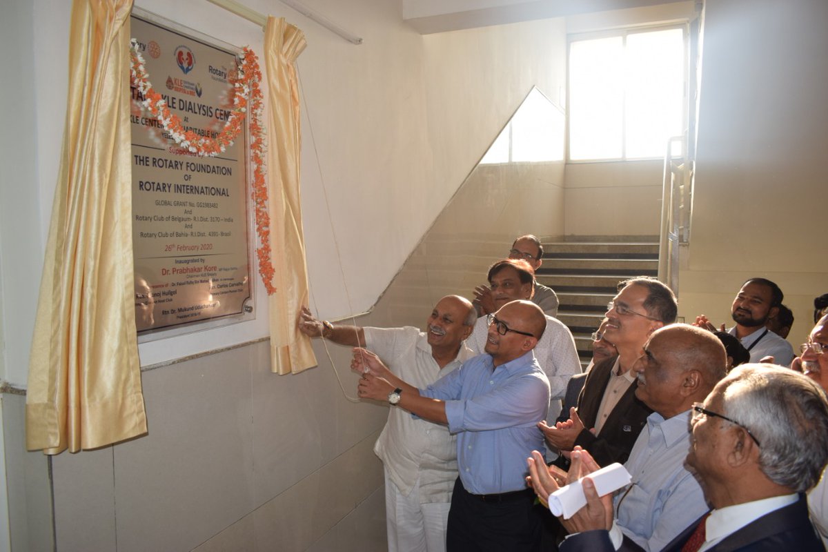prabhakarbkore's tweet photo. Inauguration of the Rotary-KLE Dialysis Centre at KLE Centenary Charitable Hospital, Yelur Road, Belagavi.
Happy to associate with the Rotary Foundation of Rotary International in order to extend the vital healthcare intervention to the poor and needy.
#klesociety1916 https://t.co/oV0A9RdjU8