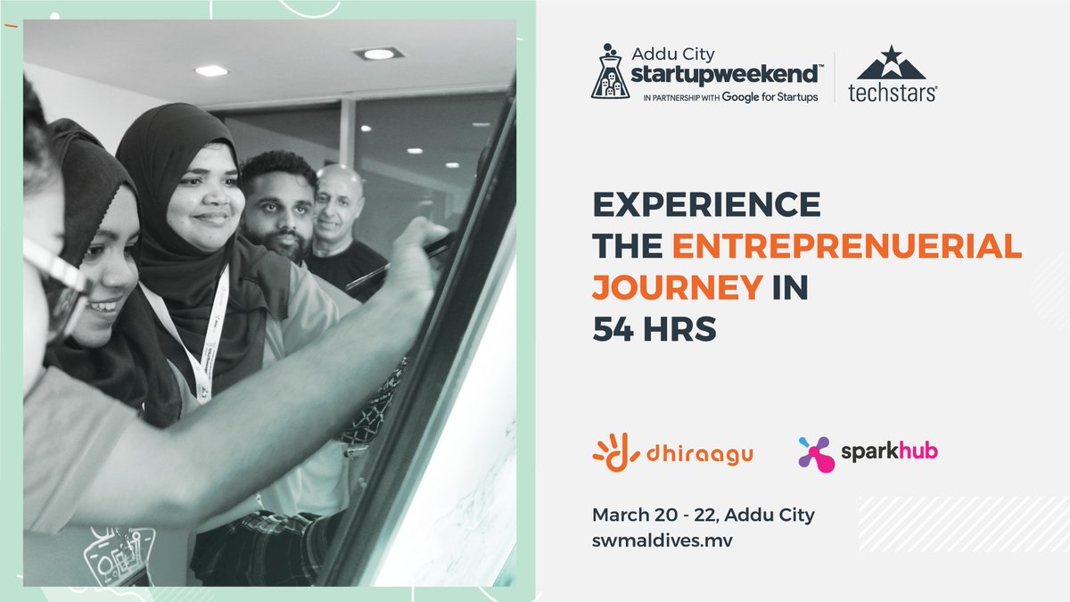 Hustlers, Developers, Designers, Creative artists, aspiring Entrepreneurs, Founders! Lets start a new journey over a weekend (20-22 Mar 20) with fun, learning and networking.

For more info 👉 swmaldives.mv

#SWAdduCity