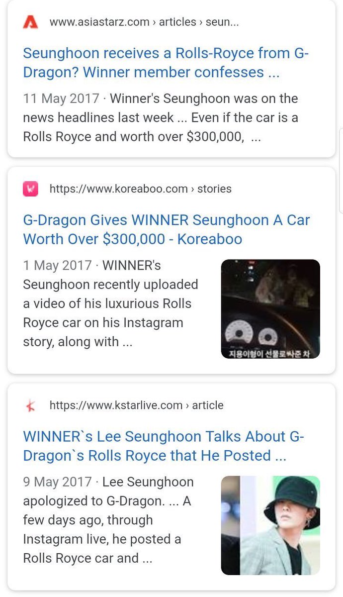 seunghoon trolling the entire south korea by saying that THE g-dragon bought him a rolls royce