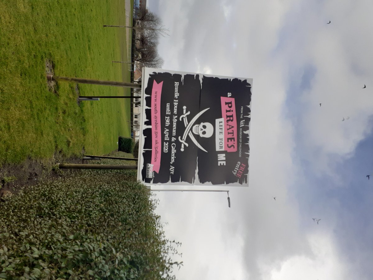 samuseums's tweet photo. Anyone else spotted our big pirate sign?? #ThursdayThoughts
@StJohnsPSAyr @WallacetownEYC @whatsonayrshire
Over 70 objects from the @V_and_A here in @southayrshire π
#CanYouSeeTheBirds?
#NotJustForKids
#MakeMeAPirate https://t.co/RvbttyNRsy
