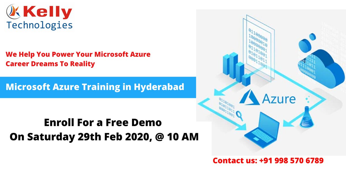 KellyTechno_adm's tweet image. Get Enrolled Now For Our #KellyTechnologies Free Microsoft Azure Demo Session By Experts On Sat 29th Feb 2020, @ 10 AM, In Hyderabad.
For Free Registration:
forms.gle/1qxEQA5Jfrqm5d…
For More:
bit.ly/2Vpwyb6
#MicrosoftAzureTraining #MicrosoftAzureCourse #Hyderabad