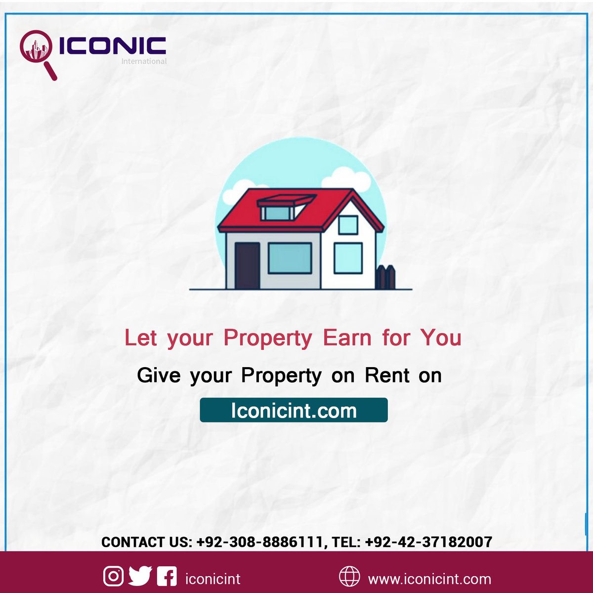 iconicinternat2's tweet photo. Want to earn money? Renting a property is the best way to make money effortlessly. List your property at https://t.co/Fi7Y7hyysE to rent it fast.
For more information, please visit our website.
Pak: +923088886111
Website: https://t.co/cBQxYkPYAP https://t.co/aanXWQwETr