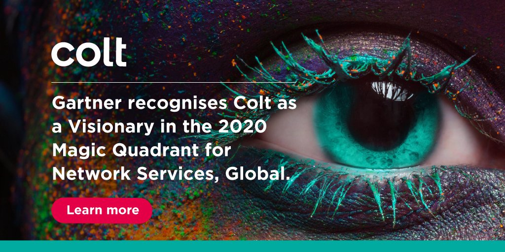 Colt_Technology's tweet image. Gartner has recognised Colt as a Visionary in the 2020 Magic Quadrant for Network Services, Global, due to its Completeness of Vision and Ability to Execute. Learn more: bit.ly/3cc6C8T