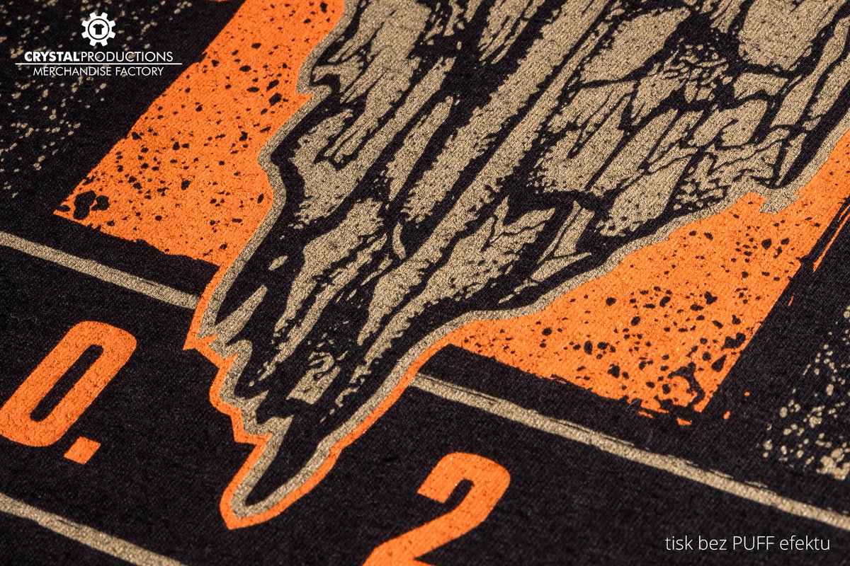 CrystalPress's tweet image. T-shirts for bands Elysium, Feeble Minded, Dysangelium and Phylactery for the upcoming Return Of Collapse 2020 tour. Here you can see how you can make a really nice shirt on 2 colors. Below is also an example of a PUFF printing effect.
#merchandise #tshirts  #tourshirt